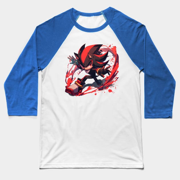 shadow Baseball T-Shirt by StevenBag